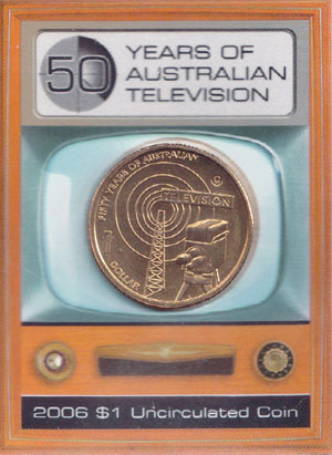 2006 C Australia $1 (50 Years of Television) K000263